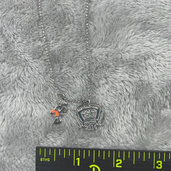 Disney Walt Disney World Marathon Weekend 2014 Goofy 39.3 Pendant Necklace NWT - Picture 4 of 6